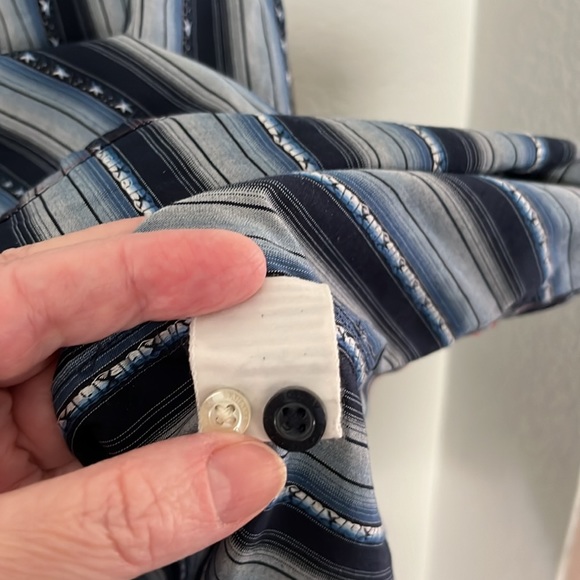 🤠RARE TOMMY BAHAMA WESTERN STYLE LONG SLEEVE 100% COTTON SIZE L GREAT CON. - Picture 6 of 7